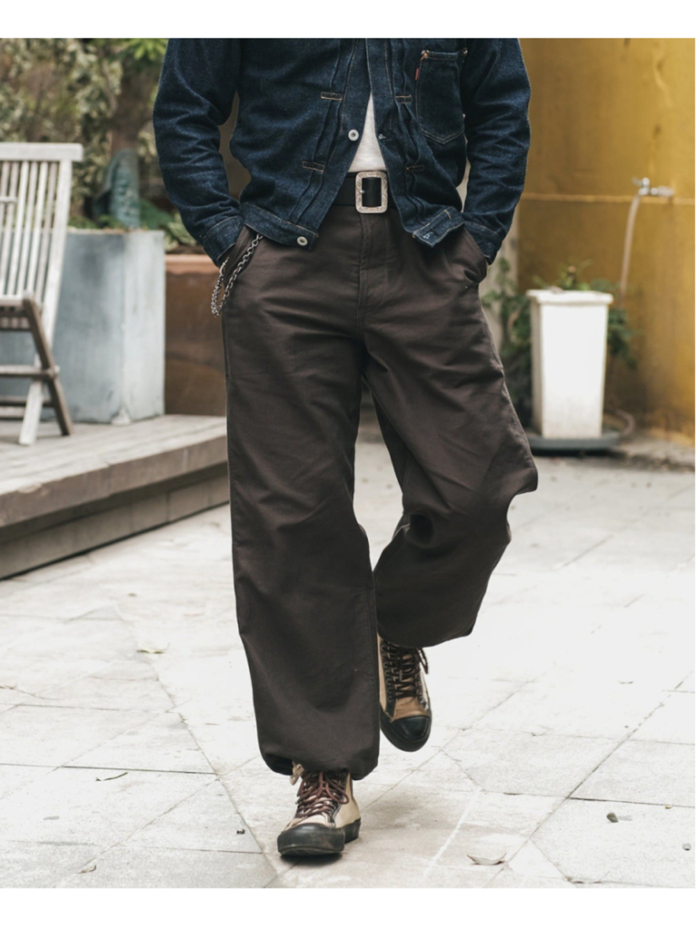 Experimental Test Sample Protective Cover Pants Dark Brown Bronson MFG. Sz 28x28